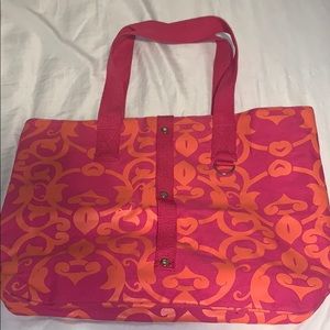 Pink and orange bag